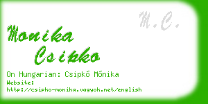 monika csipko business card